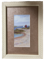 Framed set of nautical prints, J. Penney