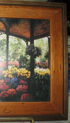 Custom Framed Set of Three Prints of Paris Flower Market, Les Halles